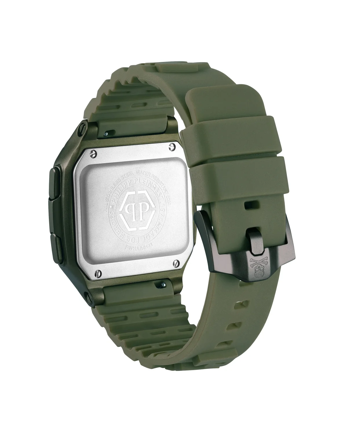 HYPER $HOCK 44MM - IP MILITARY GREEN CASE - BLACK DISPLAY - MILITARY GREEN STRAP  - Watch Hyper $hock, цвет: Камуфляж
