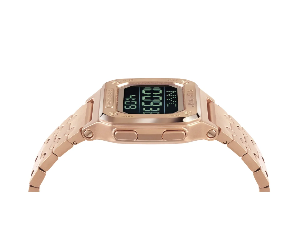 HYPER $HOCK 44MM - IP ROSE GOLD CASE - BLACK DISPLAY  - IP ROSE GOLD METAL BAND - Watch Hyper $hock, цвет: Розовый