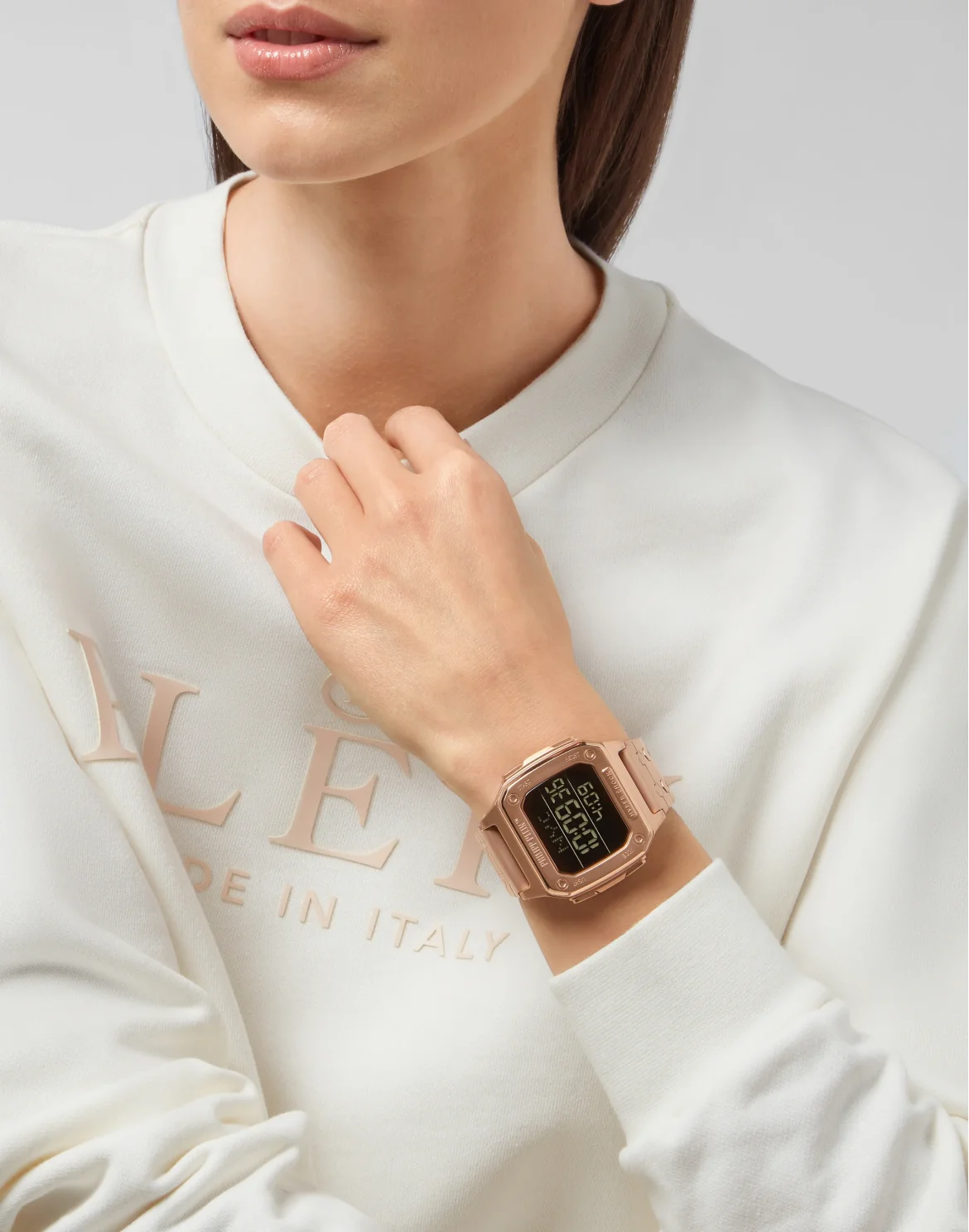 HYPER $HOCK 44MM - IP ROSE GOLD CASE - BLACK DISPLAY  - IP ROSE GOLD METAL BAND - Watch Hyper $hock, цвет: Розовый