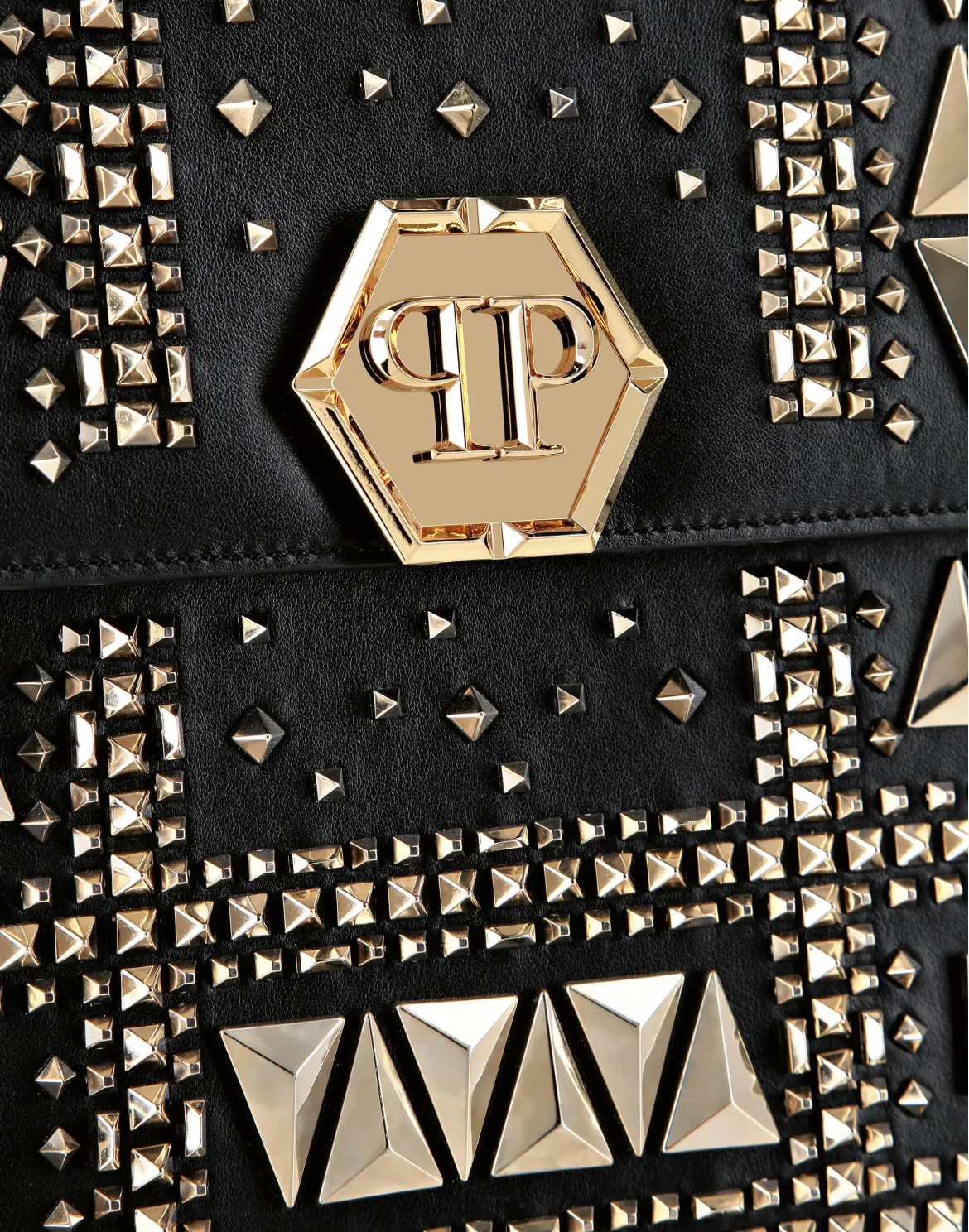 Medium Handle Bag Superheroine STUDS, цвет: Черный