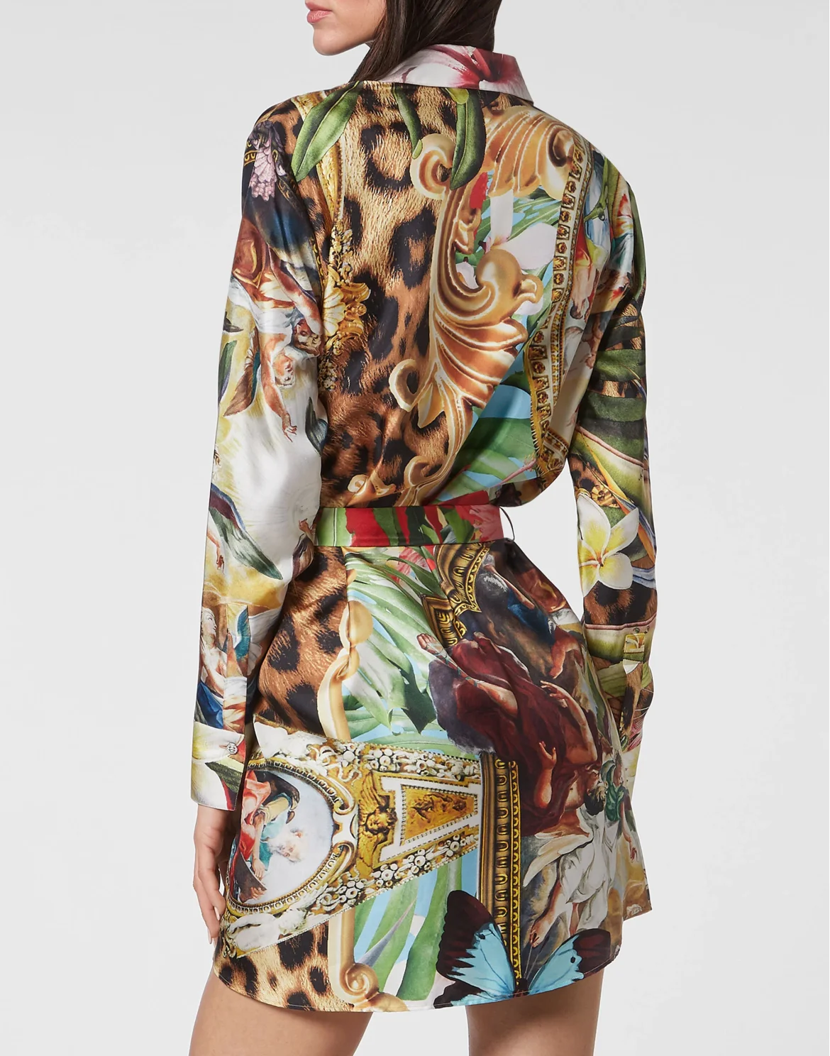 Shirt Dress Baroque Flowers, цвет: Мультиколор
