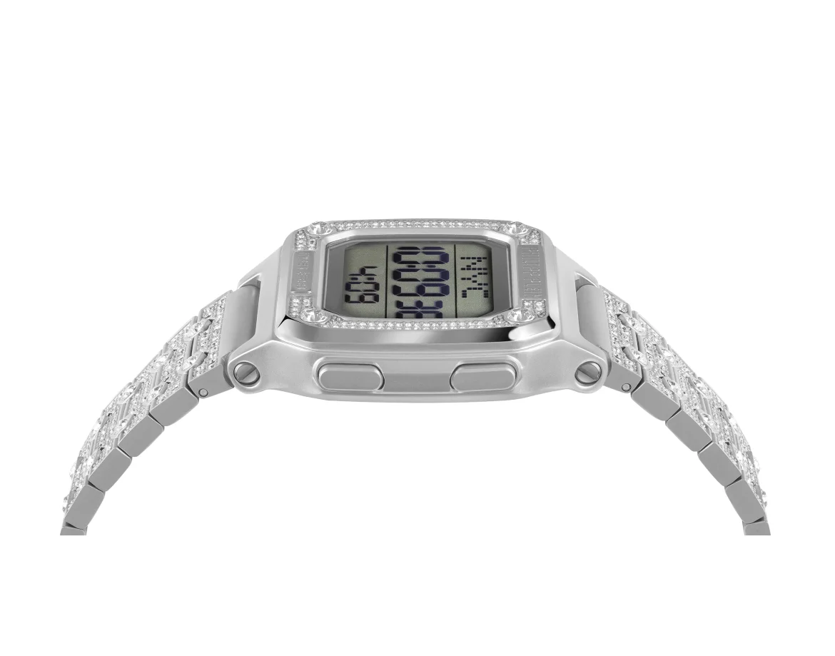 HYPER $HOCK TORNADO SILVER CRYSTAL Watch with Crystals, цвет: Серебристый