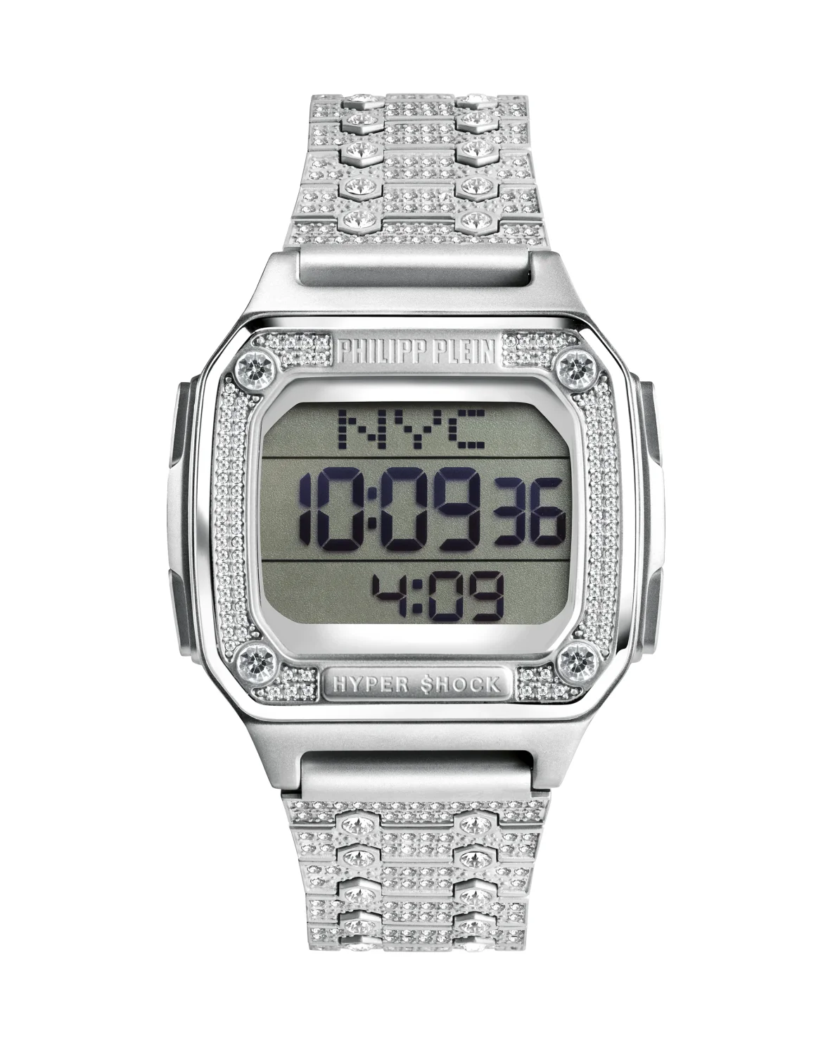 HYPER $HOCK TORNADO SILVER CRYSTAL Watch with Crystals, цвет: Серебристый