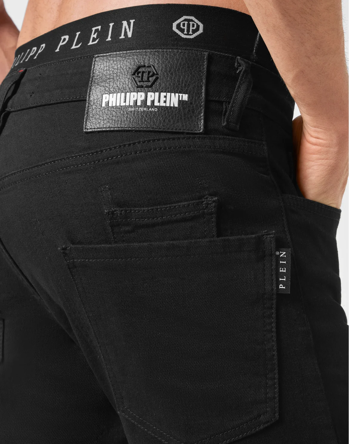 Denim Trousers Super Straight Cut, цвет: Черный