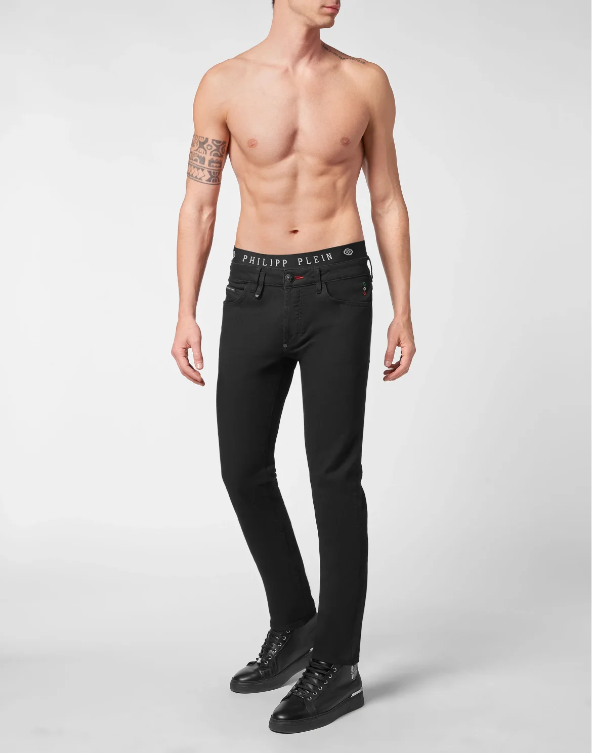 Denim Trousers Super Straight Cut, цвет: Черный