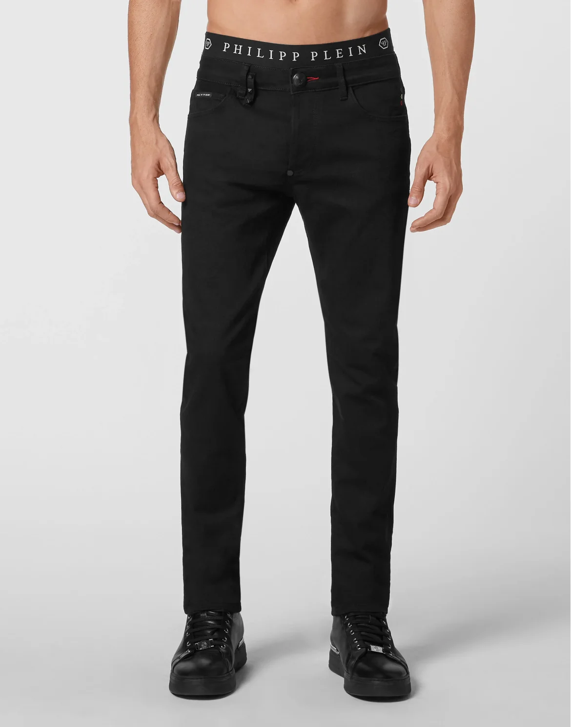 Denim Trousers Super Straight Cut, цвет: Черный