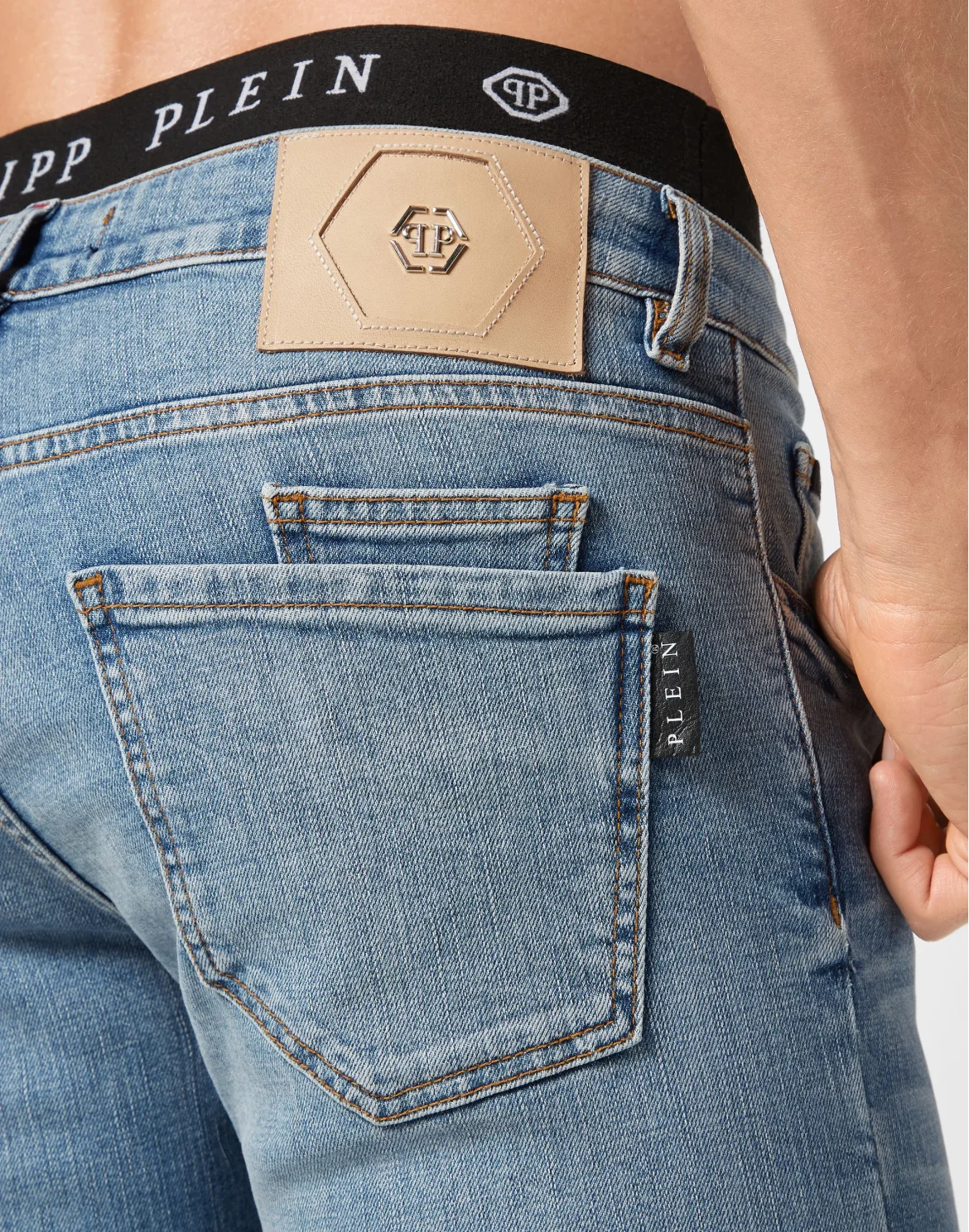 Denim Trousers Straight Cut, цвет: Синий