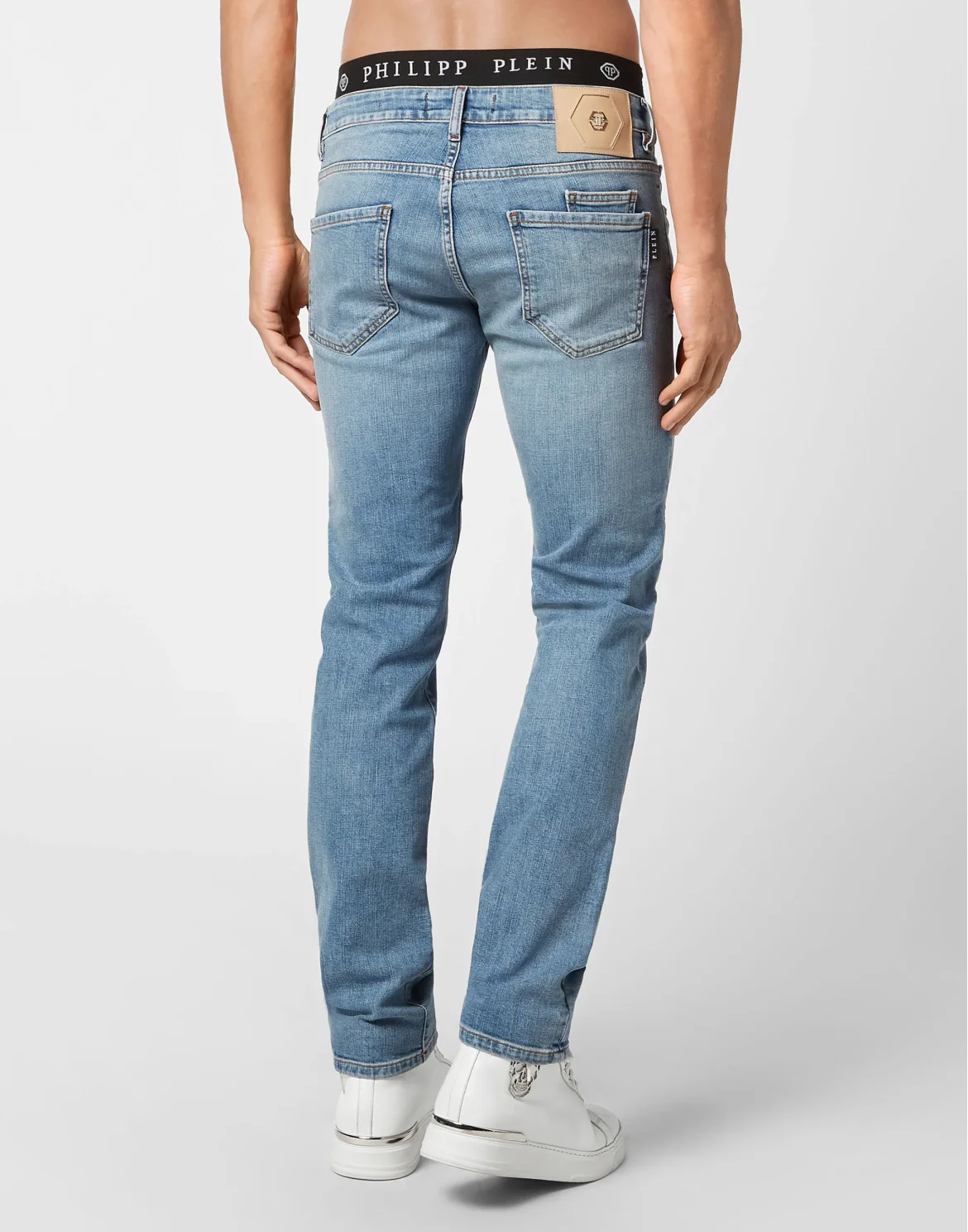 Denim Trousers Straight Cut, цвет: Синий