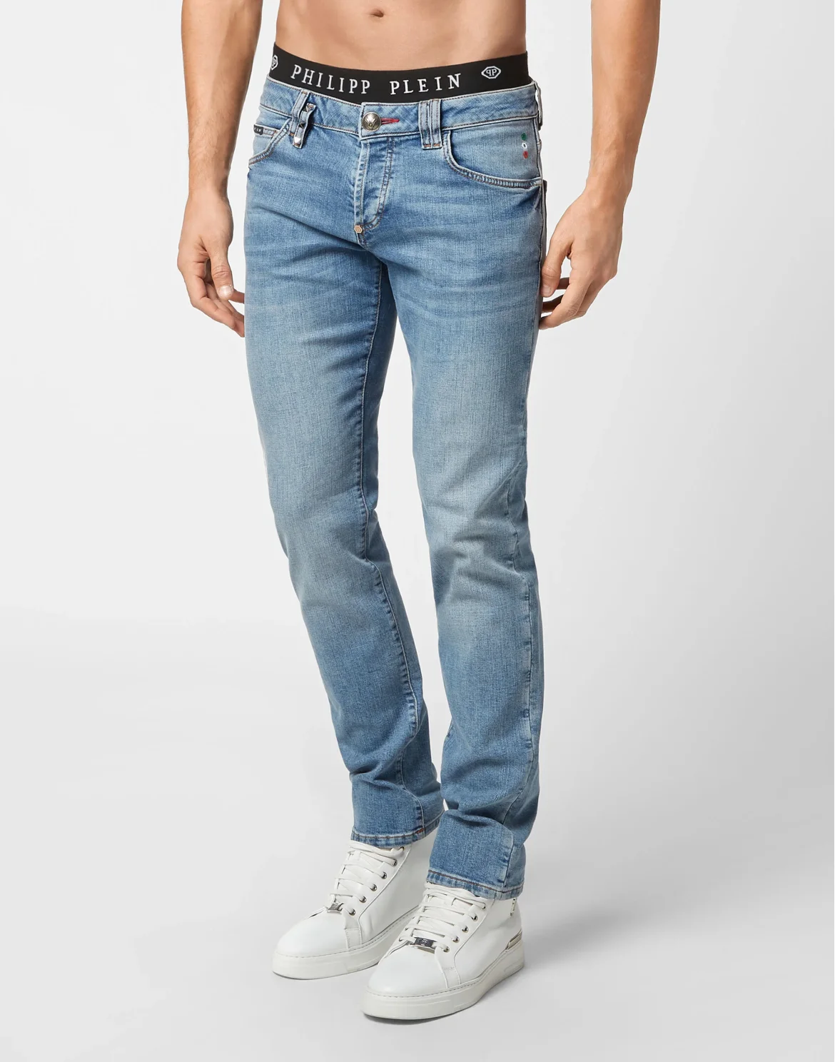 Denim Trousers Straight Cut, цвет: Синий