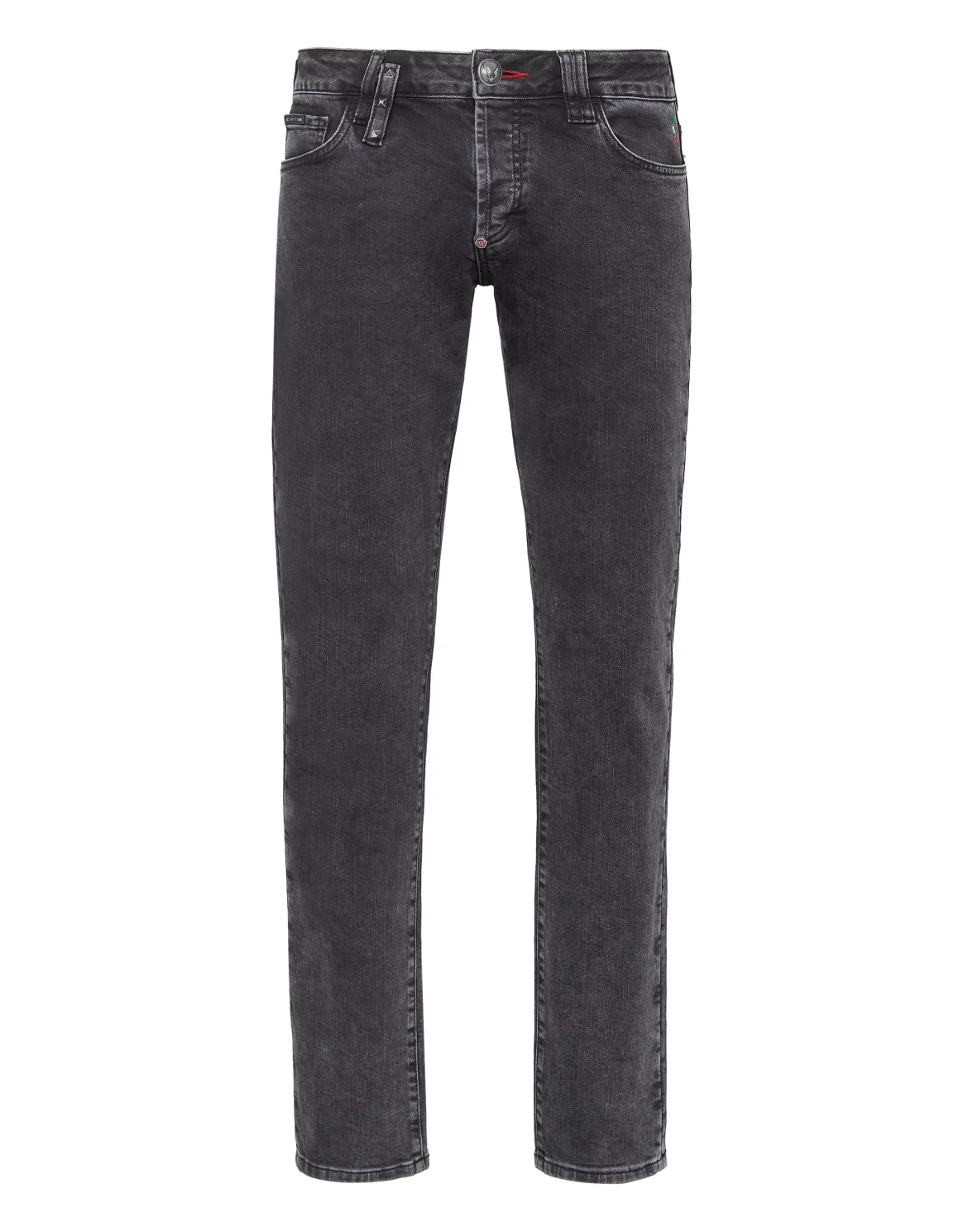 Denim Trousers Straight Cut, цвет: Серый