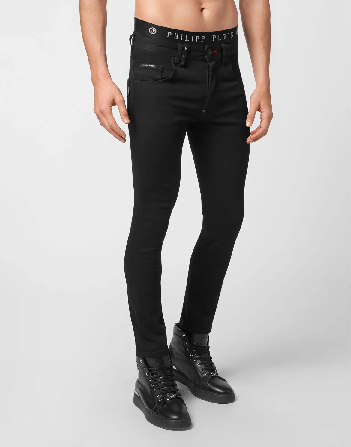 Denim Trousers Skinny, цвет: Черный