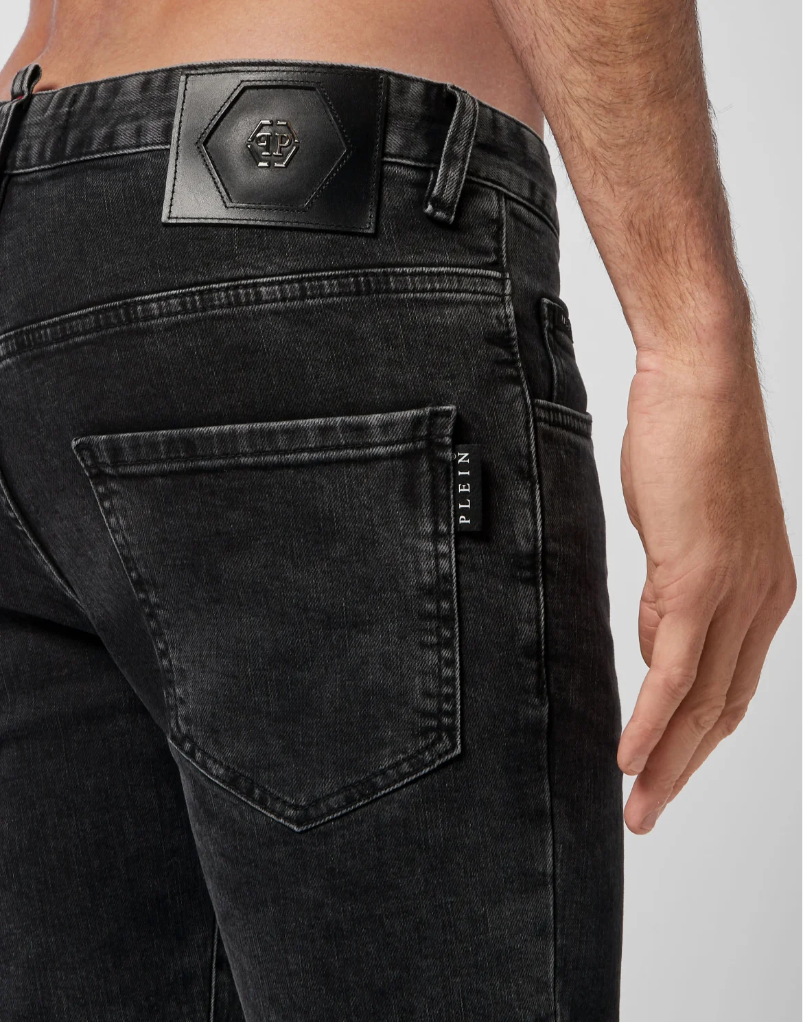 Denim Trousers Skinny, цвет: Серый
