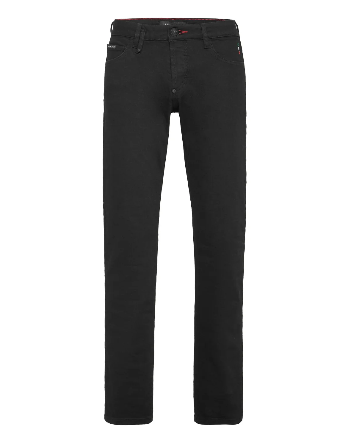 Denim Trousers Straight Cut, цвет: Черный