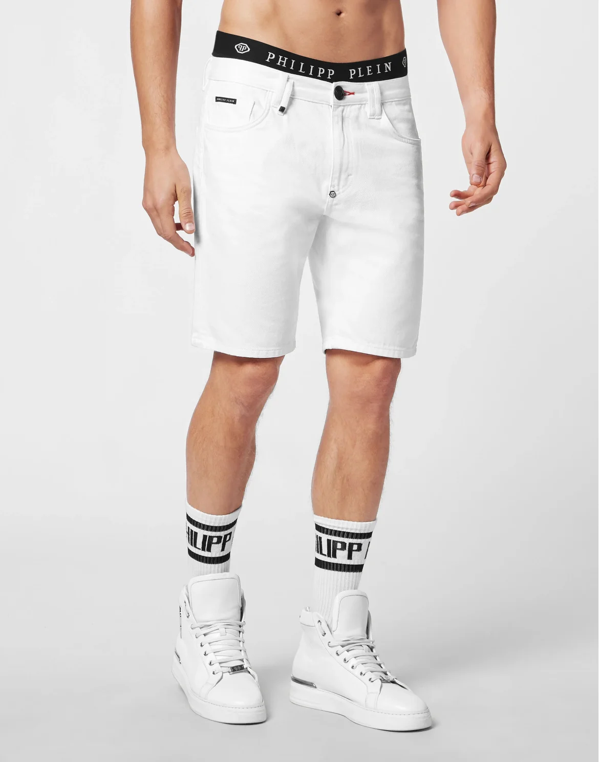 Denim Shorts, цвет: Белый
