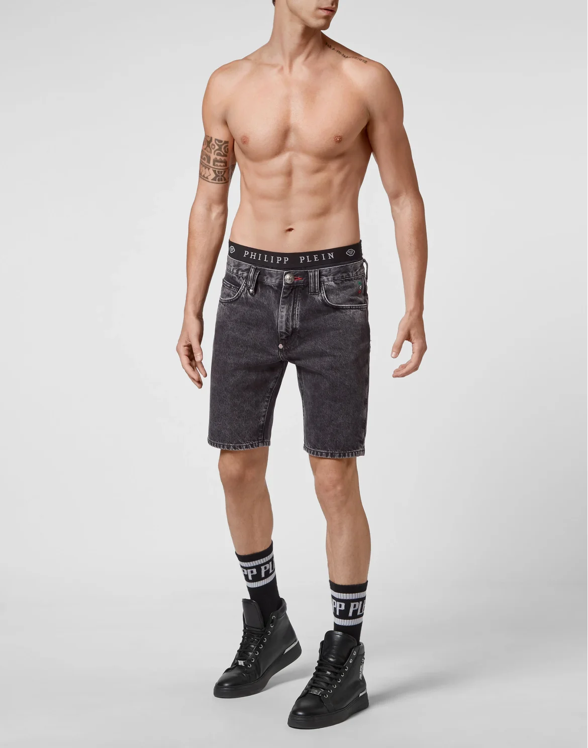 Denim Shorts, цвет: Серый