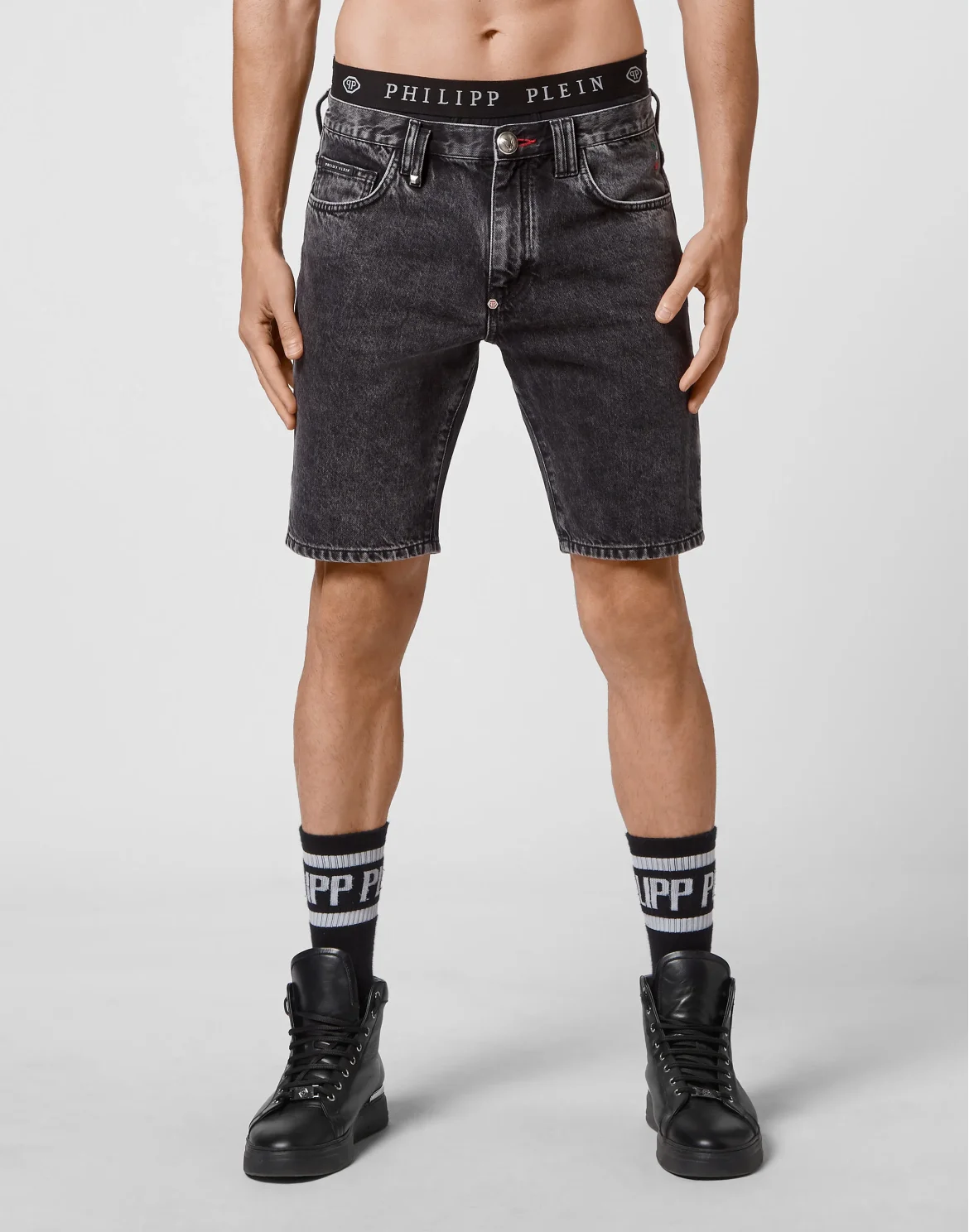 Denim Shorts, цвет: Серый