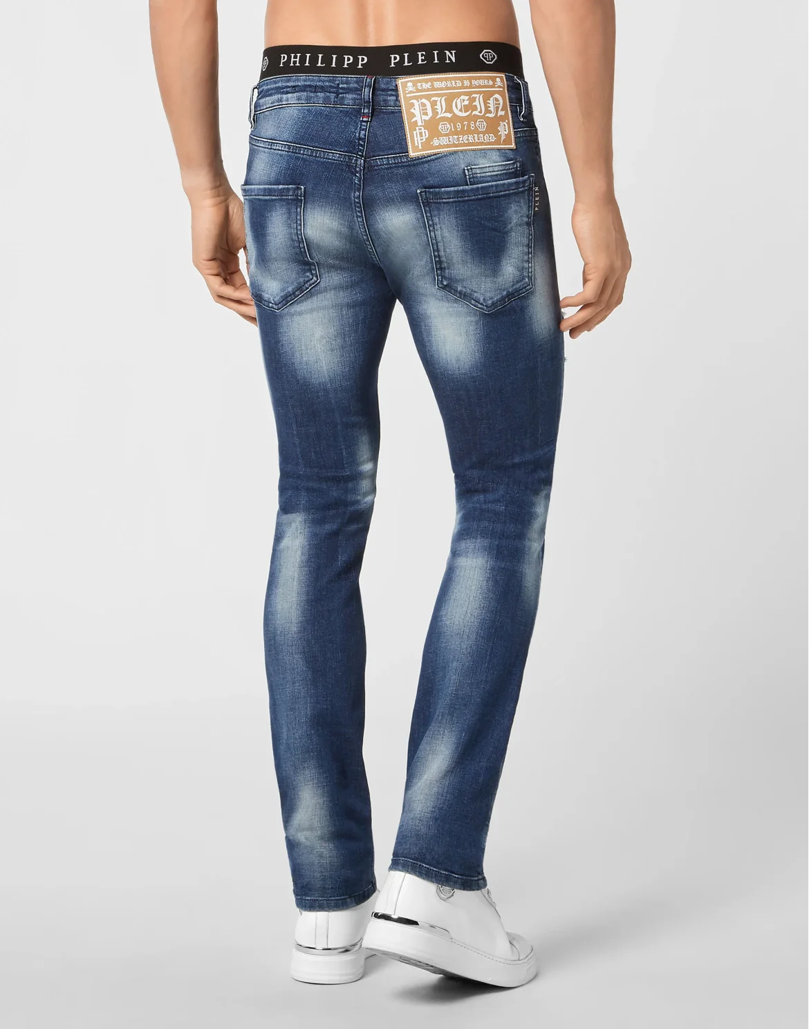 Denim Trousers Super Straight Cut Philipp Plein TM, цвет: Оранжевый