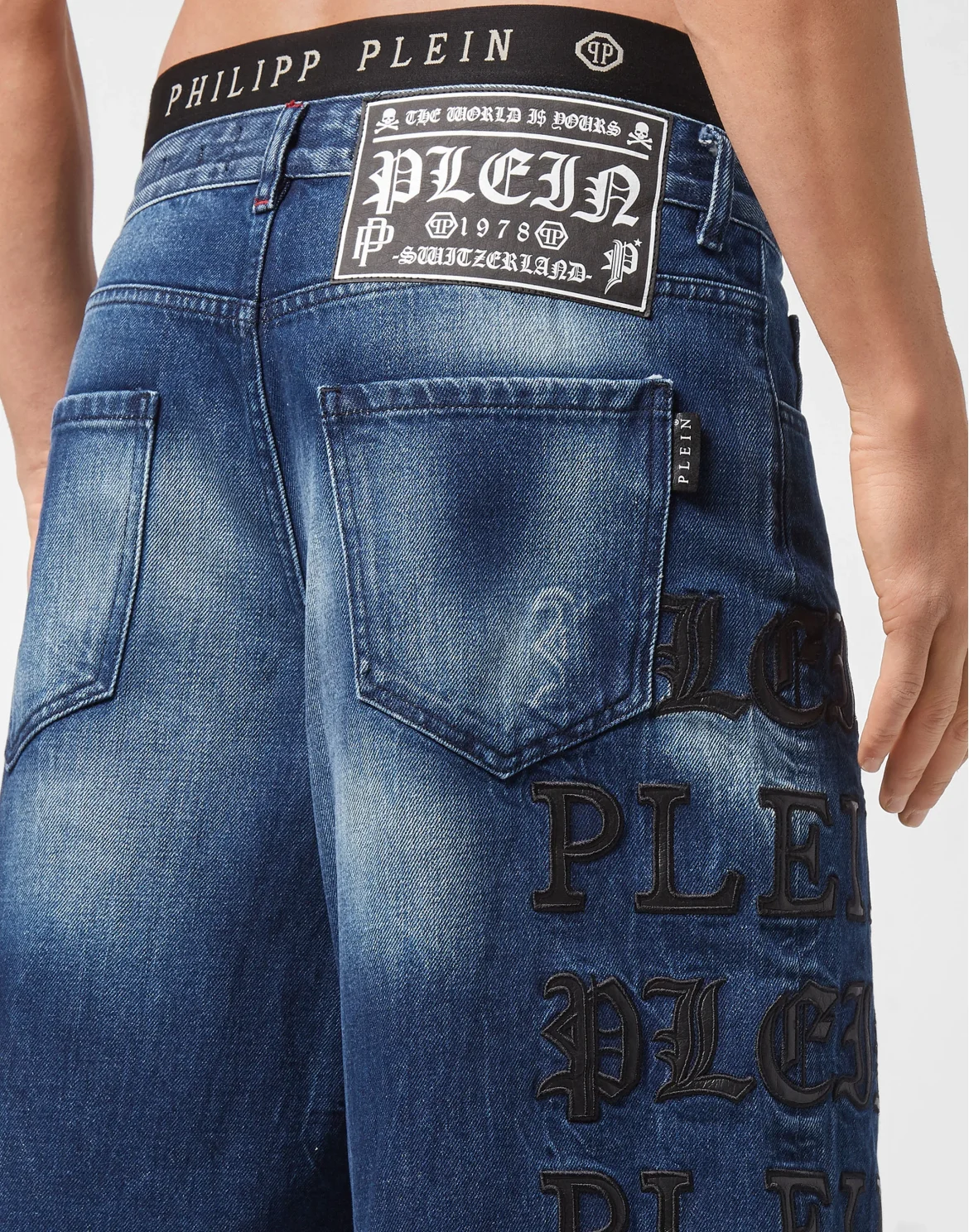 Denim Capri Shorts Gothic Plein, цвет: Синий
