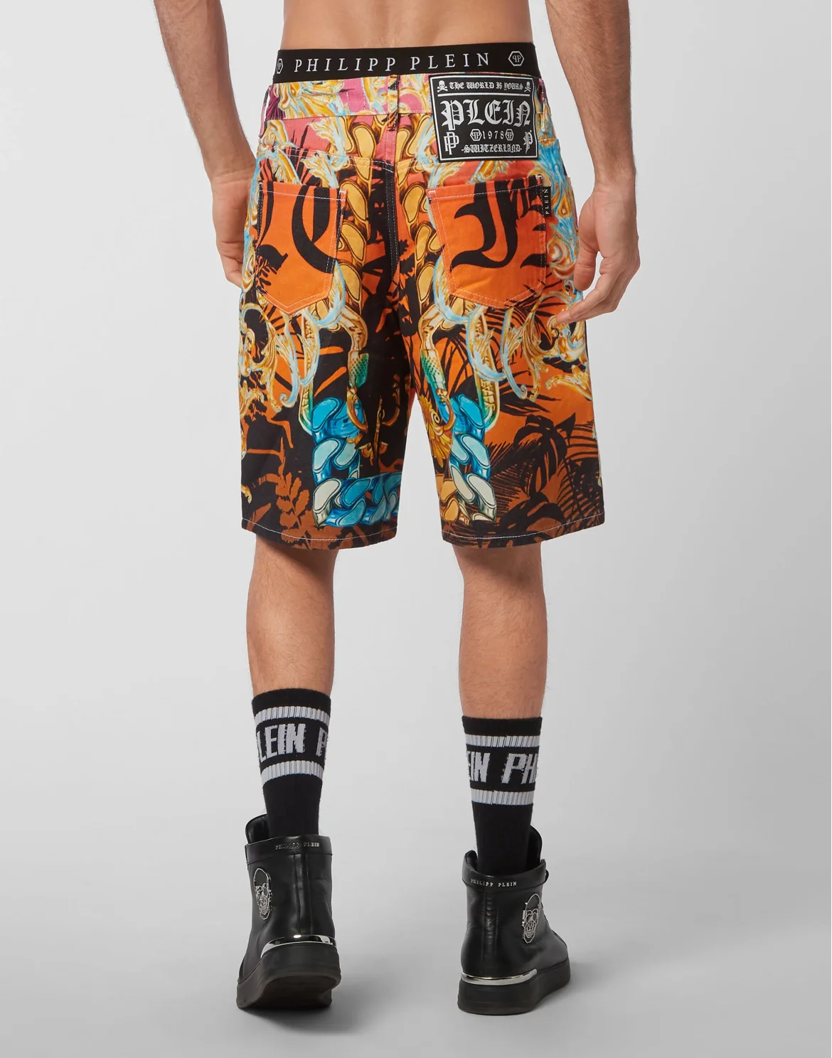 Denim Capri Short Trousers Baroque, цвет: Белый