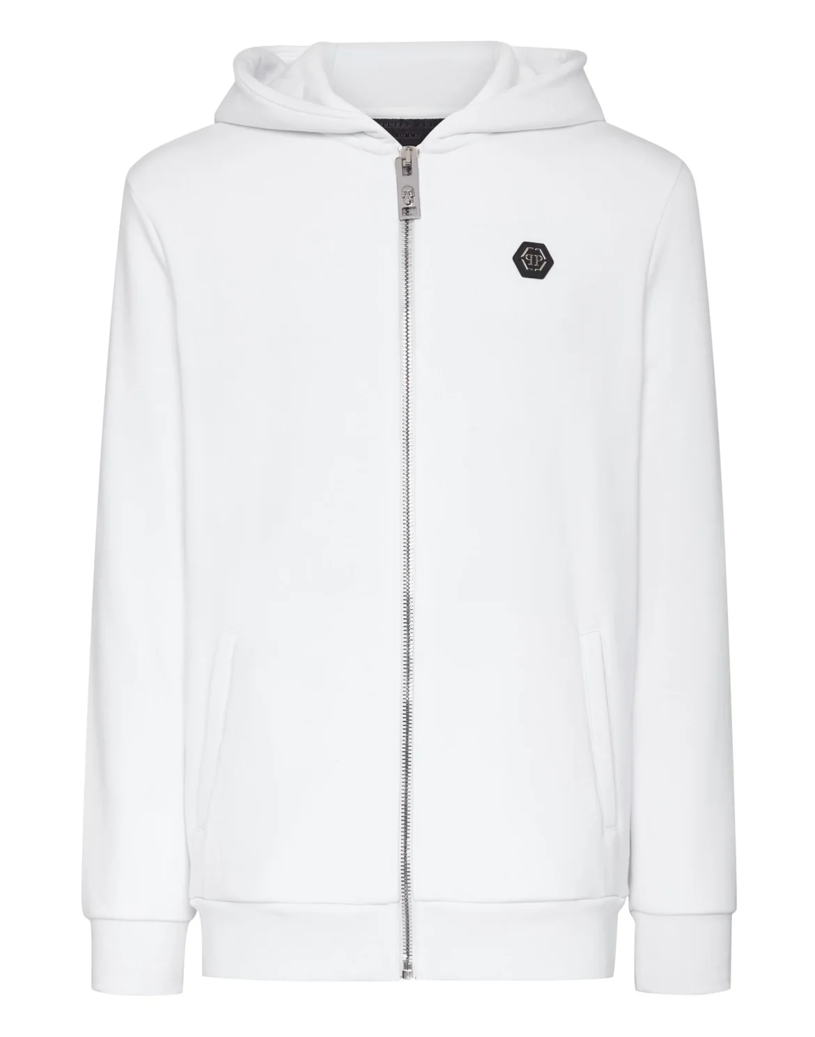 Hoodie Sweatjacket Skull and Plein, цвет: Белый