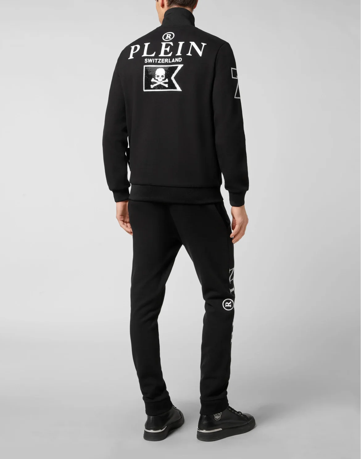 Tracksuit Top/Trousers Skull and Plein, цвет: Черный