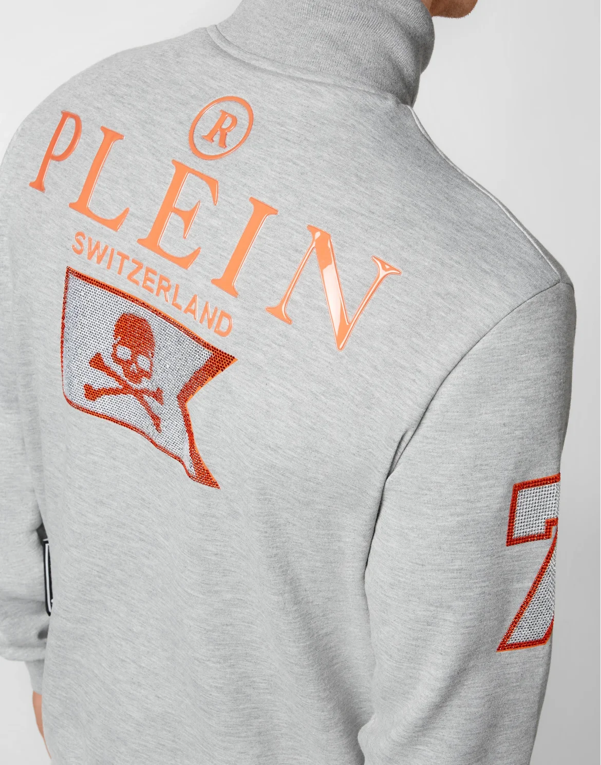 Tracksuit Top/Trousers Skull and Plein, цвет: Серый