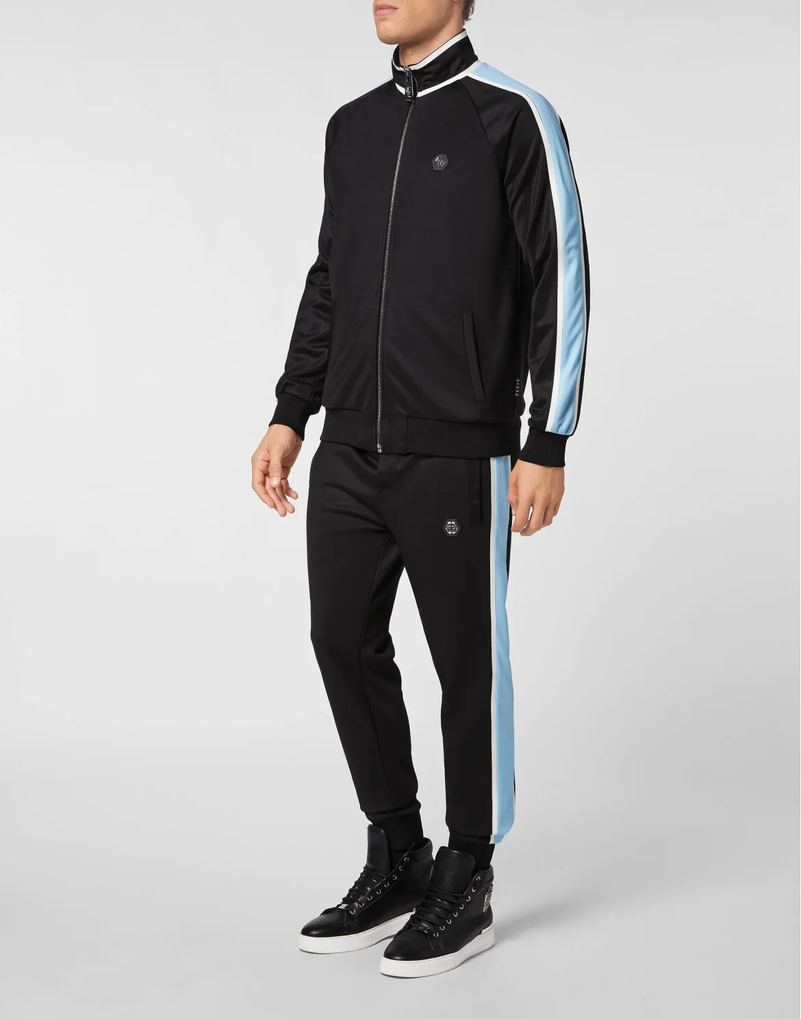 Tracksuit Top/Trousers Skull and Plein, цвет: Черный