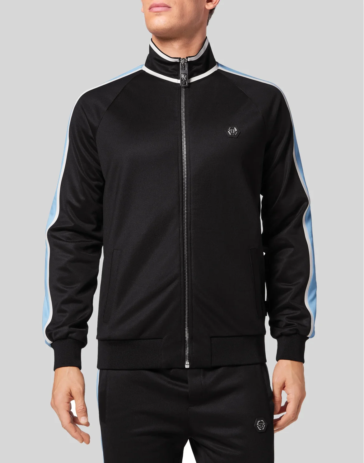 Tracksuit Top/Trousers Skull and Plein, цвет: Черный