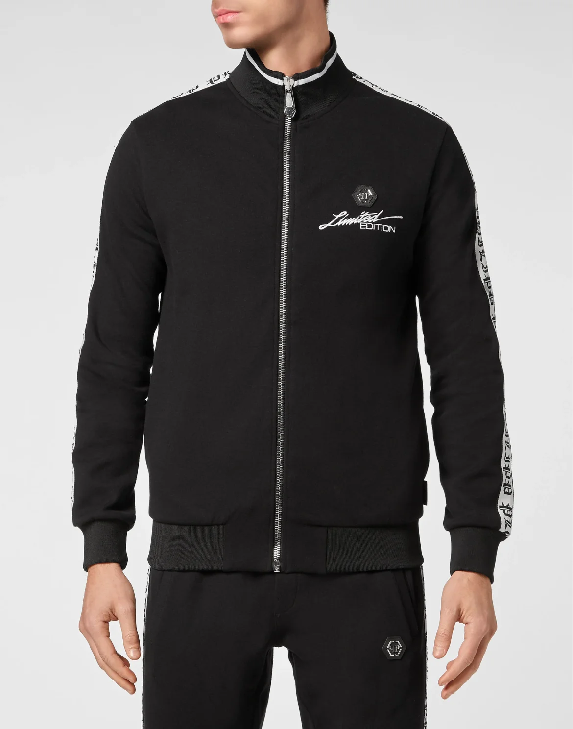 Jogging Jacket Full Zip Gothic Plein, цвет: Черный