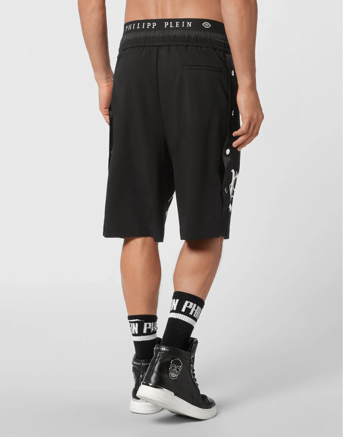 Jersey Jogging Shorts Gothic Plein, цвет: Черный