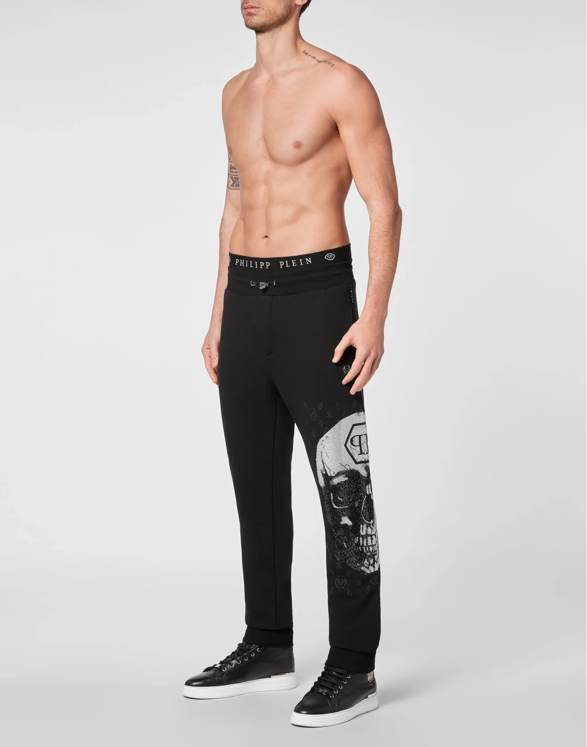 Jogging Trousers Skull and Plein, цвет: Черный