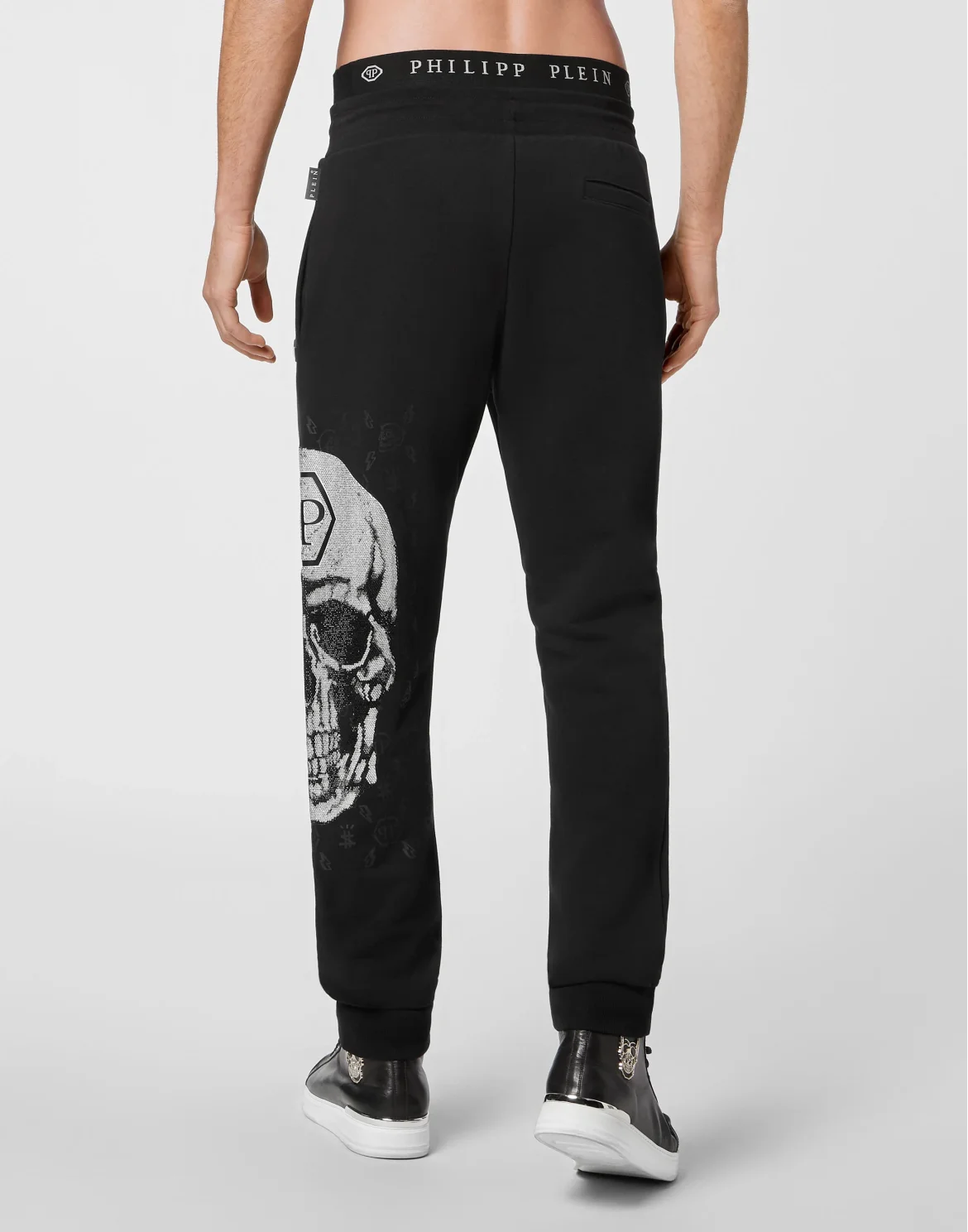 Jogging Trousers Skull and Plein, цвет: Черный