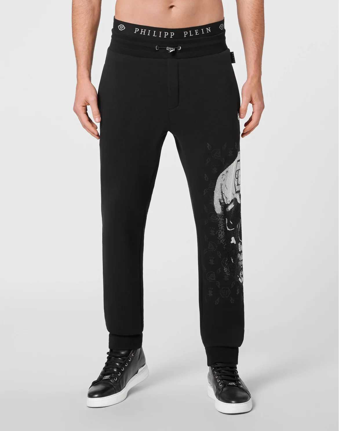 Jogging Trousers Skull and Plein, цвет: Черный