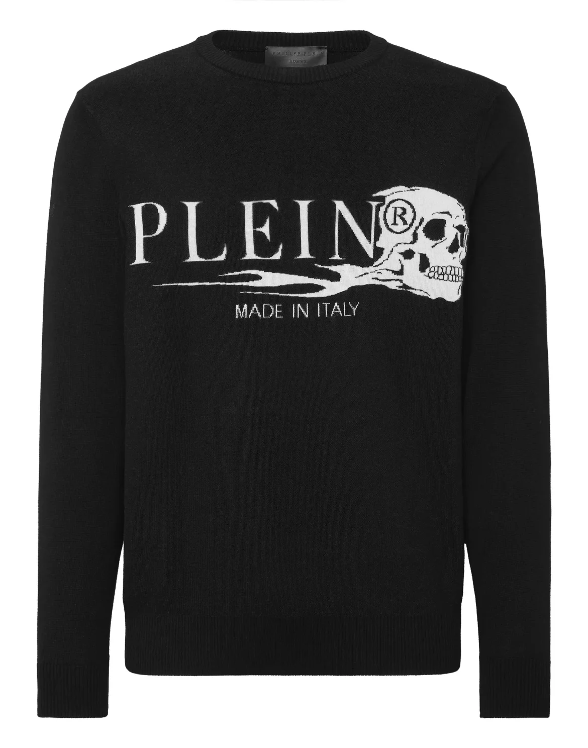 Pullover Round Neck LS Skull and Plein, цвет: Черный