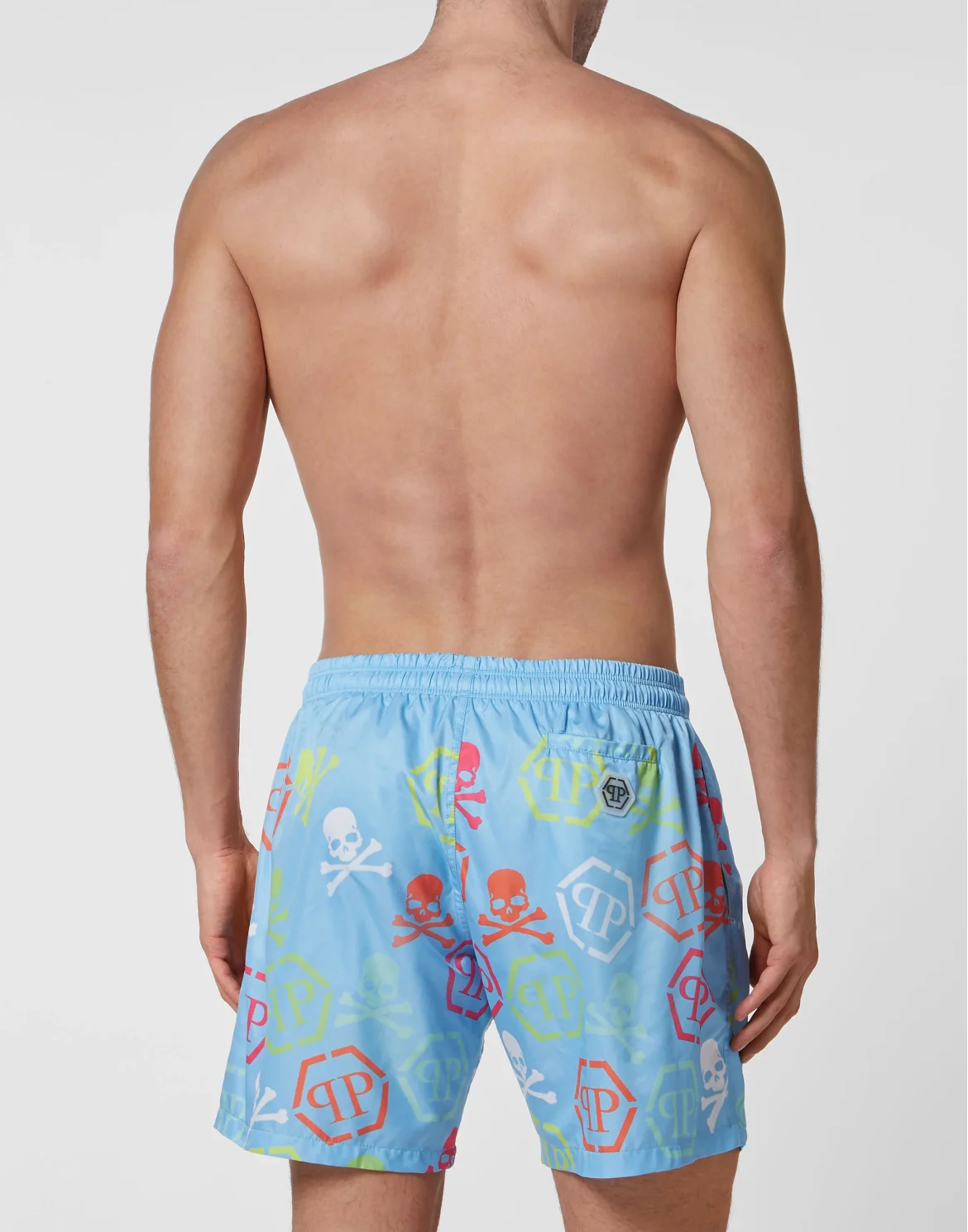 Beachwear Trousers Skull and Plein, цвет: Голубой