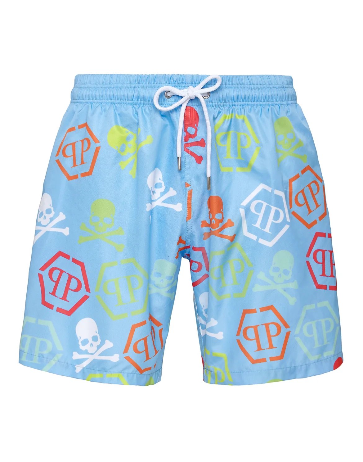 Beachwear Trousers Skull and Plein, цвет: Голубой