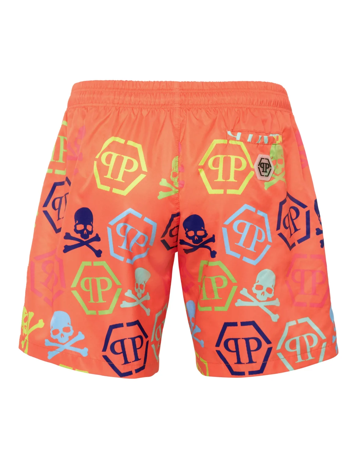 Beachwear Trousers Skull and Plein, цвет: Оранжевый