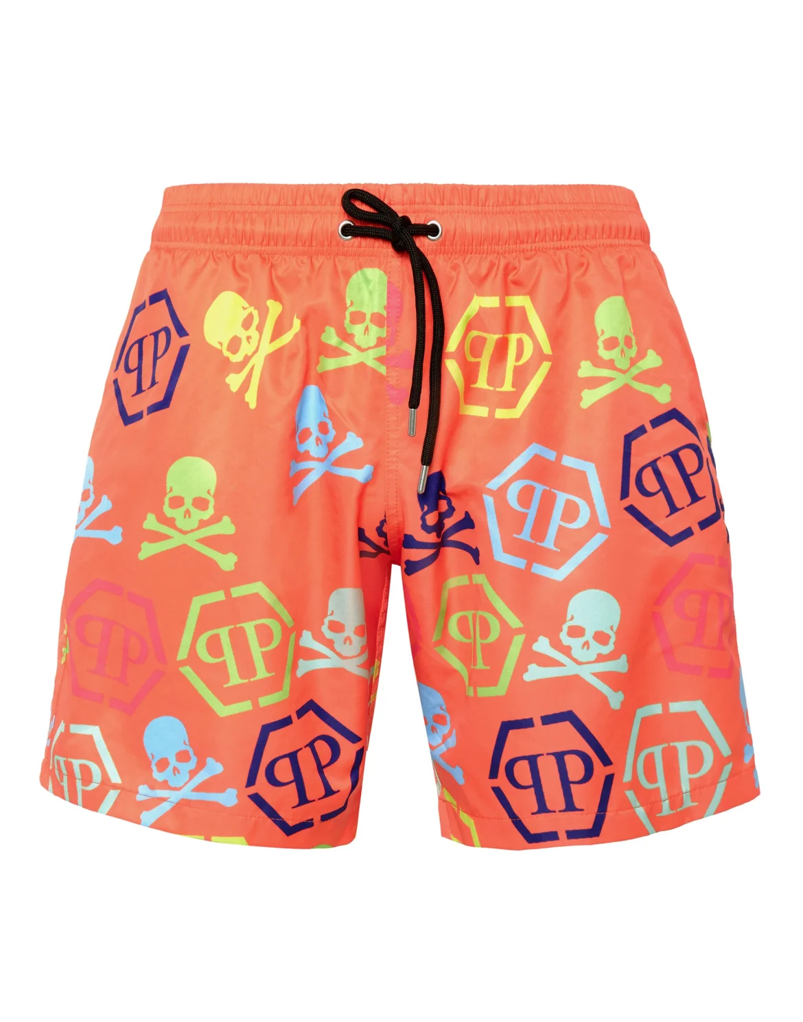 Beachwear Trousers Skull and Plein, цвет: Оранжевый