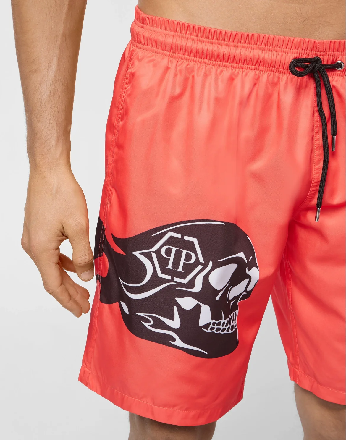 Beachwear Trousers Skull and Plein, цвет: Красный