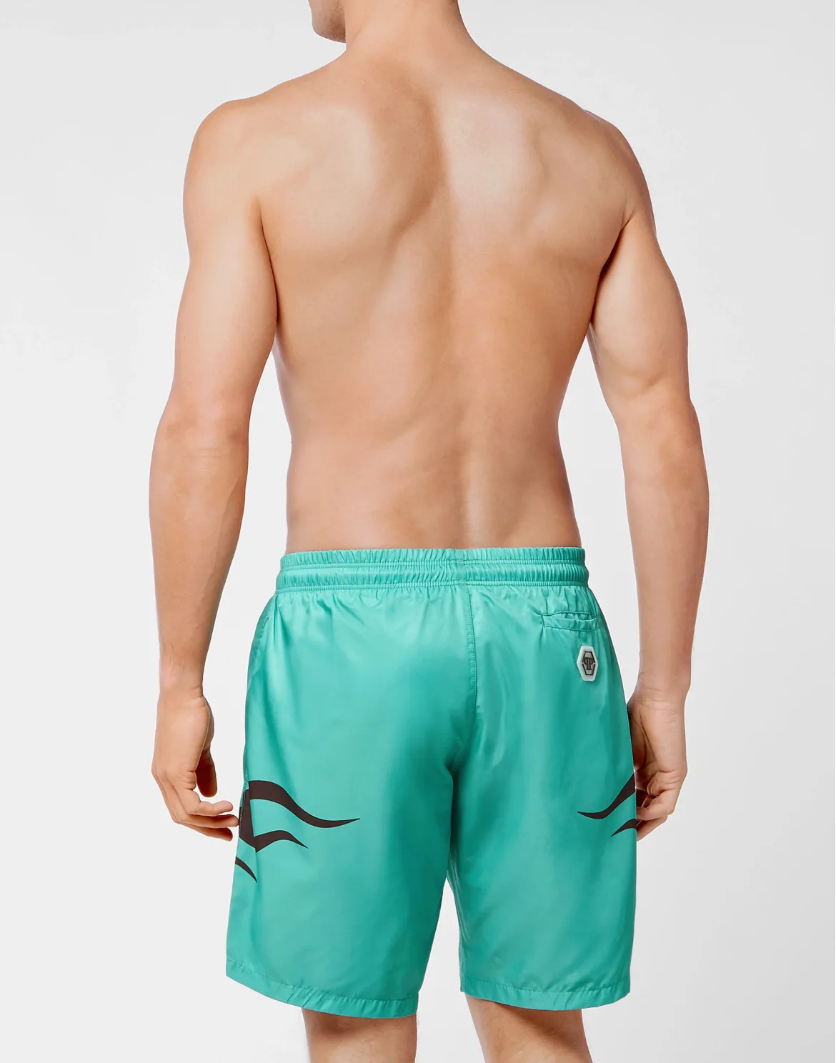 Beachwear Trousers Skull and Plein, цвет: Бирюзовый