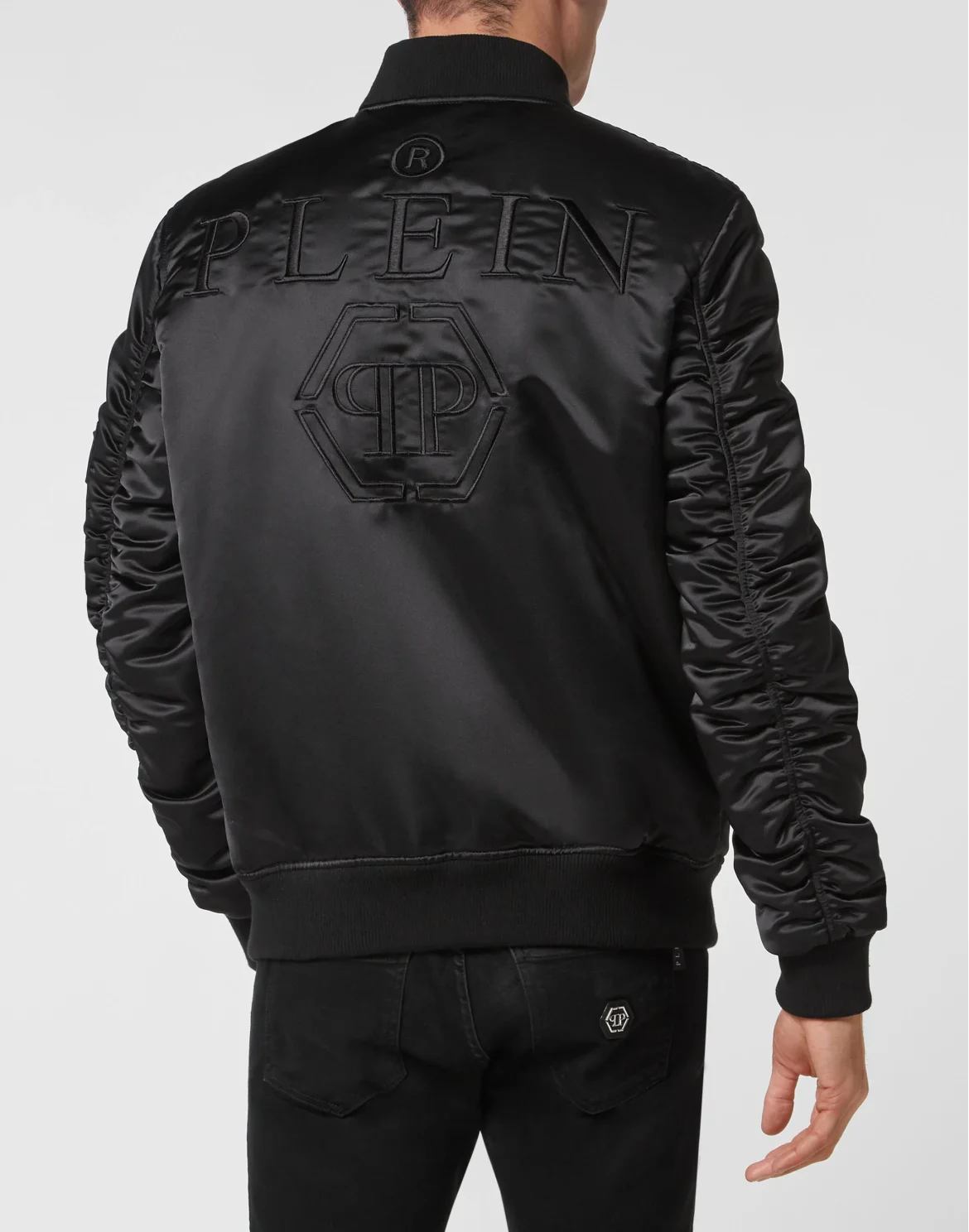 Satin Top Gun Bomber Hexagon, цвет: Черный