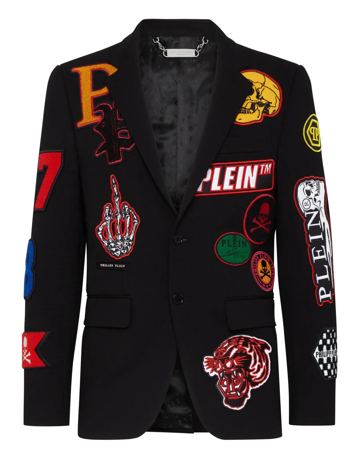 Blazer Gigolò fit Patches, цвет: Черный
