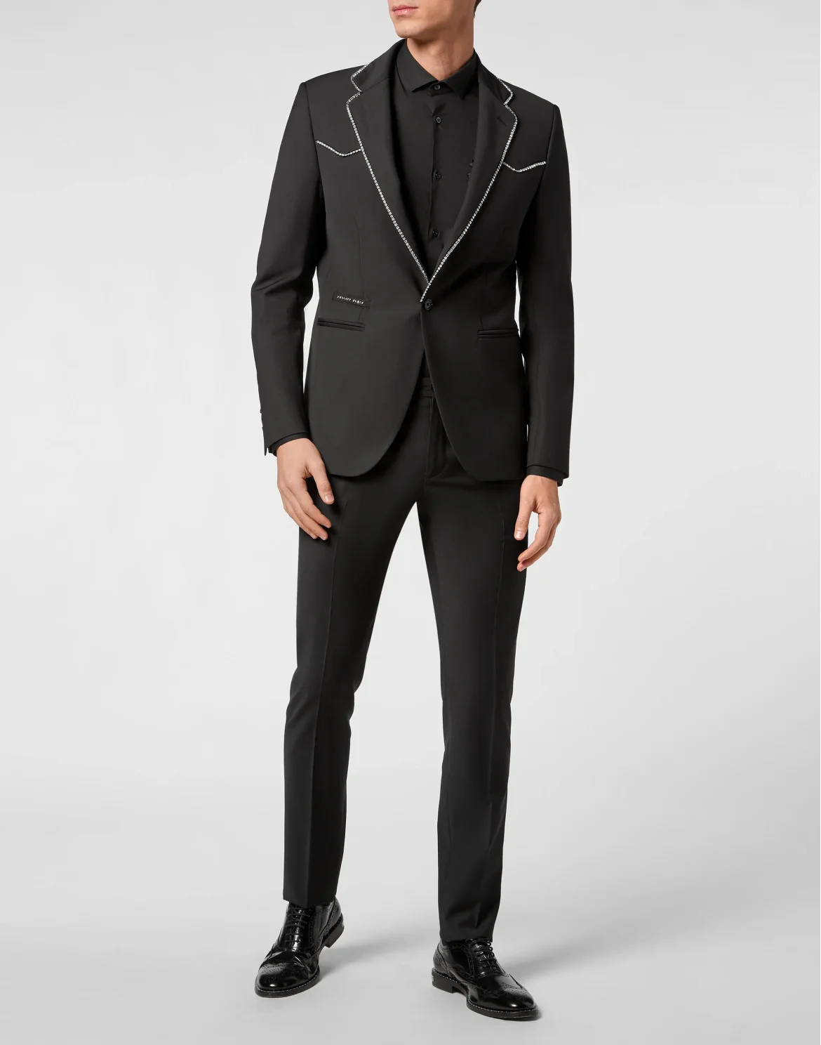 COLORADO CRYSTAL  GIGOLÒ FIT BLAZER with Crystals, цвет: Черный