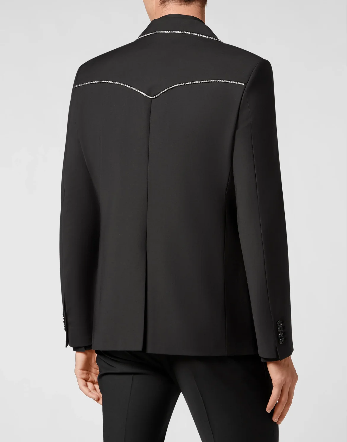 COLORADO CRYSTAL  GIGOLÒ FIT BLAZER with Crystals, цвет: Черный