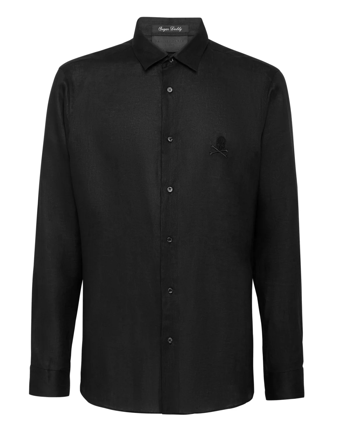 Shirt Sugar Daddy Cut LS Skull, цвет: Черный