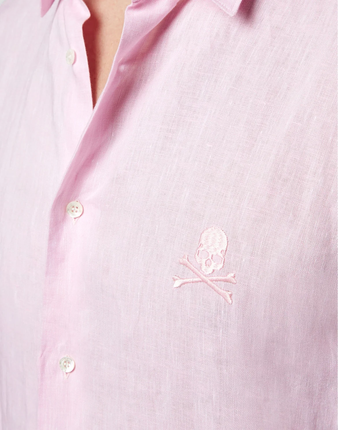 Shirt Sugar Daddy Cut LS Skull, цвет: Розовый