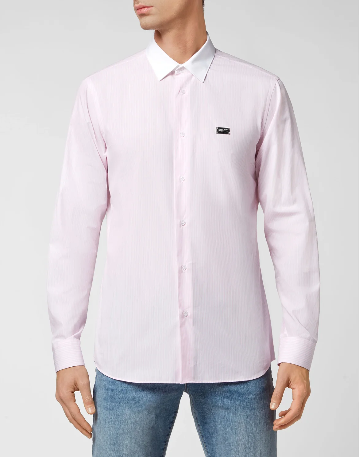 Shirt Sugar Daddy Cut LS Skull and Plein, цвет: Розовый