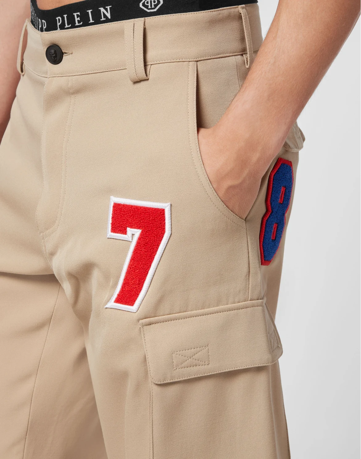 Long Trousers Cargo fit Patches, цвет: Бежевый