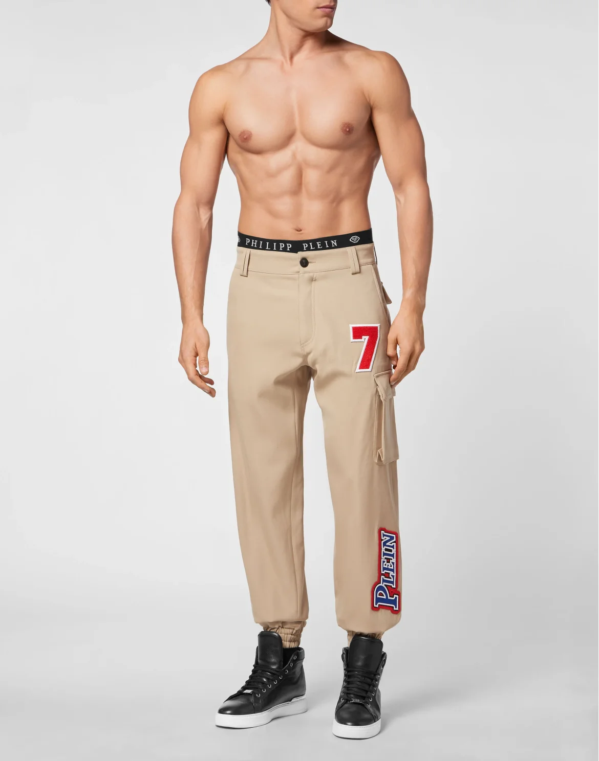 Long Trousers Cargo fit Patches, цвет: Бежевый