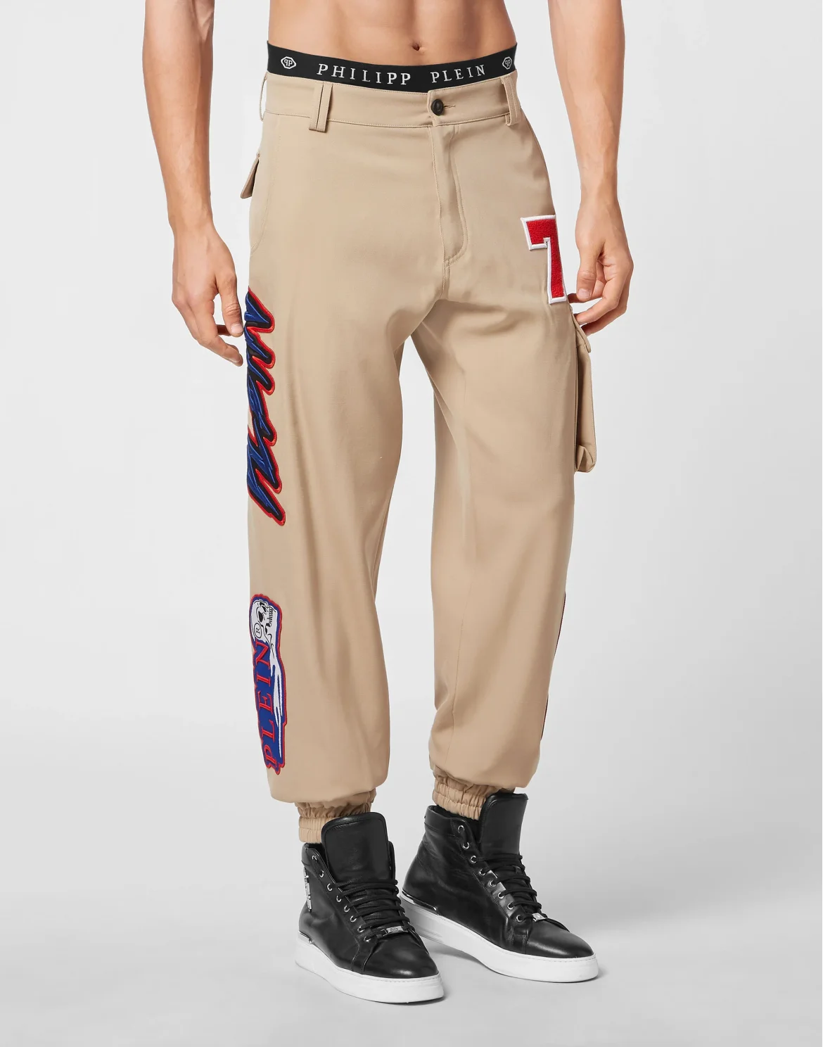 Long Trousers Cargo fit Patches, цвет: Бежевый